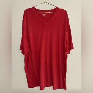 Old Navy Men's Soft Washed Red V-Neck Tee